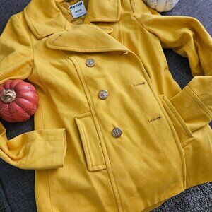 Perfect Fall Color!  Mustard Pea coat.